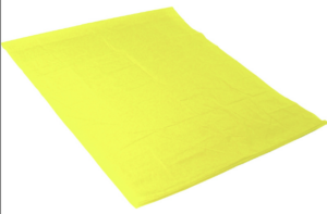 DRAP DE GLISEE / TRANSFERT JAUNE 145 X 71