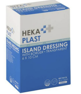HEKAPLAST BORDER TRANSPARENT 6 X 10 CM / 50