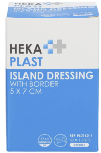 HEKAPLAST BORDER PANSEMENT STERILE 5 X 7 CM