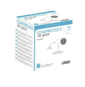COMP GAZE 8 PLIS ST 5 X 5 / 1 UROMEDIS 100p