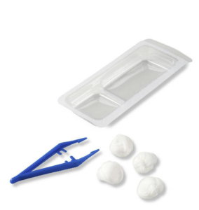 HEKA SET N°6 - 4 TAMPONS 1 PINCE 100p