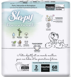 BEBE SLEEPY BIO NATURAL N°2 3-6 KG/ 68