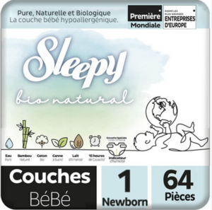 BEBE SLEEPY BIO NATURAL N°1 2-5 KG/ 64