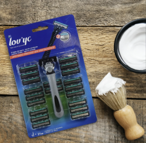 LOV'YC RASOIR HOMME 1 MANCHE + 21 LAMES TRIPLES
