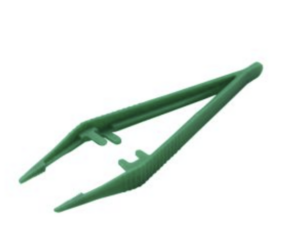 PINCETTE VERTE STERILE/100p