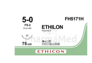 ETHILON II FH5171H BLACK 75CM M1  5/0 FS-2 / 36