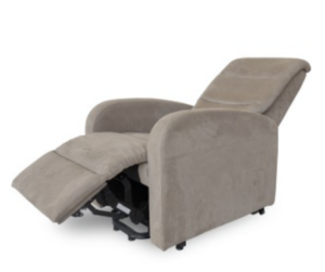 FAUTEUIL RELEVEUR SOFTY PU TAUPE 2 MOTEURS PRISE USB
