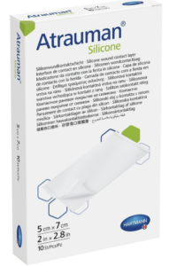 ATRAUMAN SILICONE STÉRILE 5 X 7 CM boite de 10 pièces