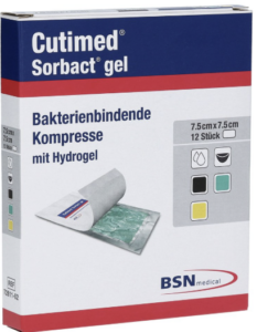 CUTIMED SORBACT GEL 7.5 CM X 7.5 CM /pièce ou boite