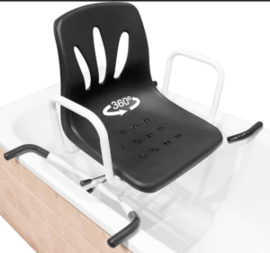 SIEGE DE BAIGNOIRE PIVOTANT noir 100kg