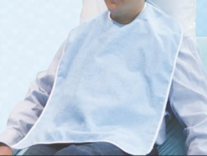 BAVOIR PVC / TISSU BLEU 45 X 90 LAVAGE 95°