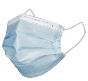 MASQUE 3 PLIS ADULTE TYPE IIR BLEU