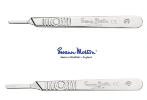 MANCHE A BISTOURIS INOX (COURT) N°4 SWANN MORTON