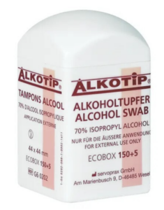 TAMPONS ALCOOL BOITE DISTRIBUTRICE