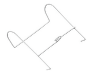 SUPPORT SAC A URINE METAL BLANC