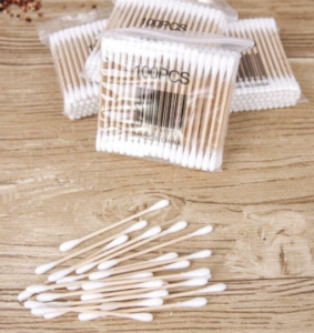 COTON TIGE BOIS SACHET/100