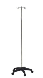 PORTE-SERUM INOX BASE METAL 4 CROCHETS INOX