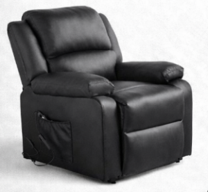 FAUTEUIL RELEVEUR LUXE LRE 27 PU NOIR 1 ou 2 MOTEURS 130 KG