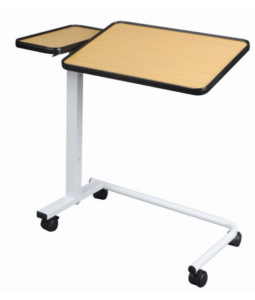 TABLE DE LIT CORFOU 2 PLATEAUX DECOR BOIS CLAIR