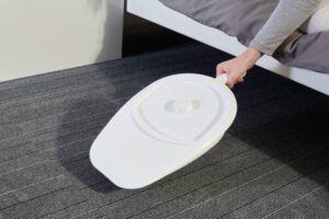 BASSIN DE LIT PVC PANTOUFLE BLANC SANS COUVERCLE